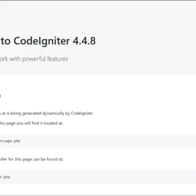 codeigniter